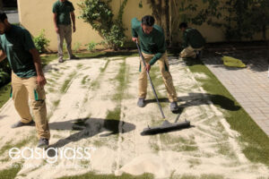 installing artificial grass step 14