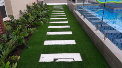 Artificial Grass Aside Swimming Pool