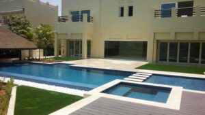 Installed artificial grass on residential property