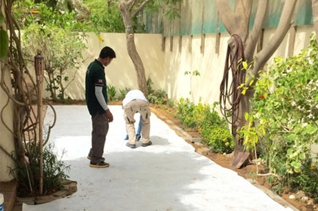 artificial grass installation process dubai uae 04