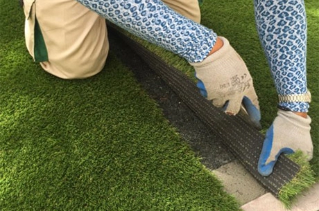 artificial grass installation process dubai uae 08